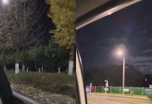 【537】开车行驶汽车窗外风景车流城市夜景视频素材