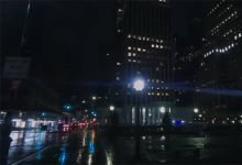 【1093款】下雨夜城市街道夜景走拍高清视频素材