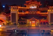 【47款】西安大唐不夜城钟楼古建筑夜景视频素材